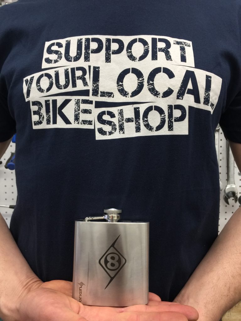 T shirt and flask